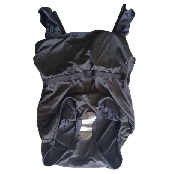 Aqua Eve Plus Size One Piece Tummy Control Bathing Suit Vintage. Size 14W - Picture 7 of 16